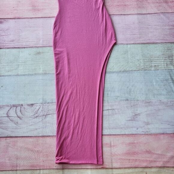 Princess Polly Pink Tiana Bustier Sweetheart High Slit Knit Maxi Dress 6US - Picture 6 of 10